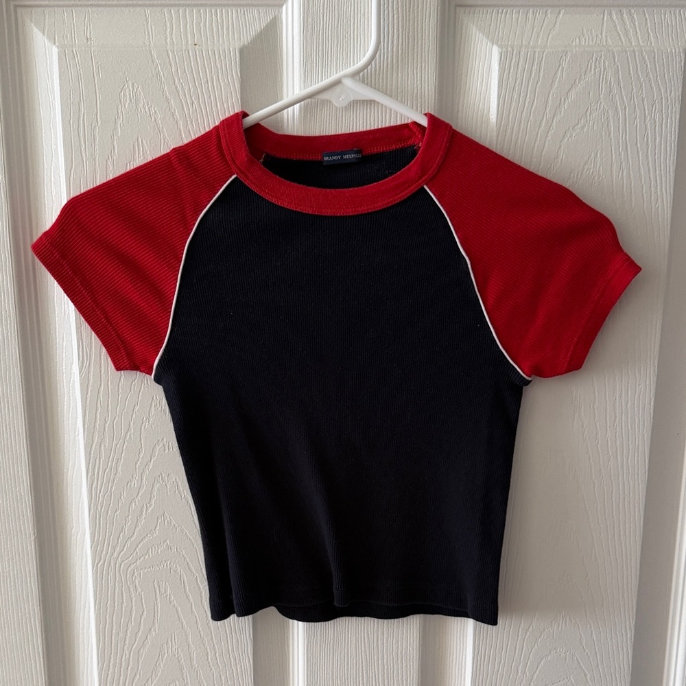 Red and navy Brandy Melville T-Shirt